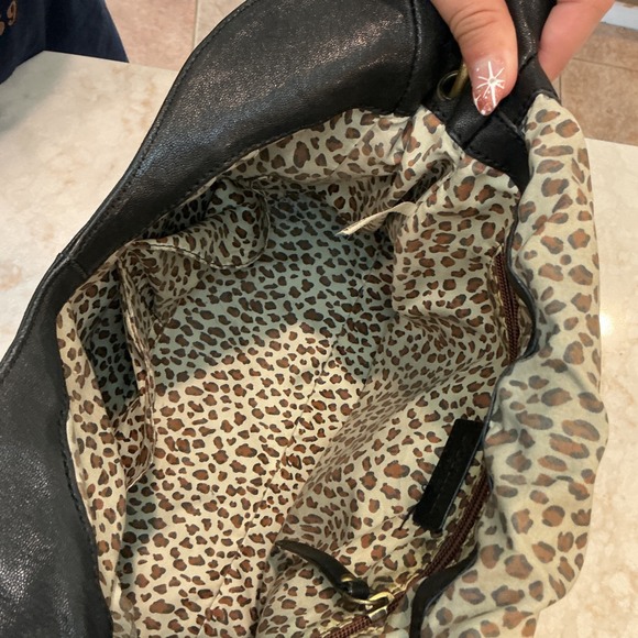 SORAL‎ New York Black Leather Convertible Shoulder Handbag - Picture 9 of 10